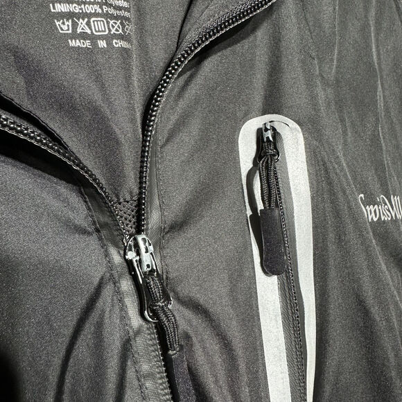 Swiss Well Jacket Men's L Black Hooded Full Zip - Picture 4 of 13